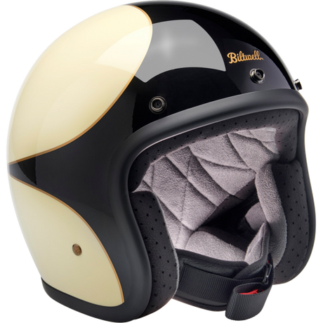 BILTWELL HELMET BONANZA White/Black Front - Driven Powersports