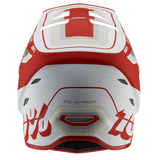 100% STATUS HELMET Topenga Red/White Back - Driven Powersports