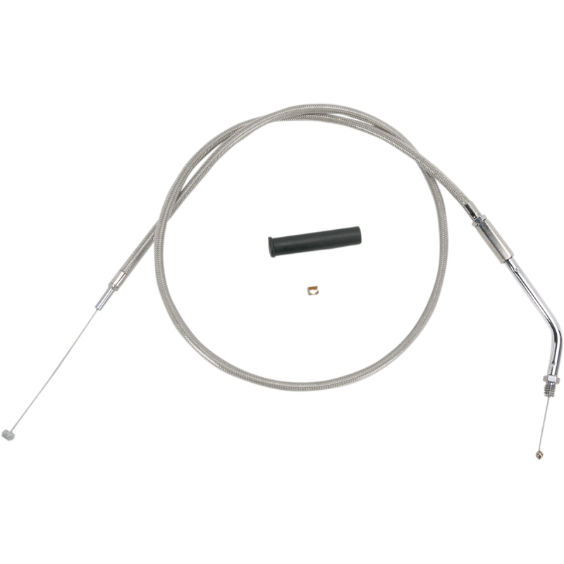 DRAG SPECIALTIES 70-80 S/STEEL THROTTLE CABLE 39.5" Front - Driven Powersports