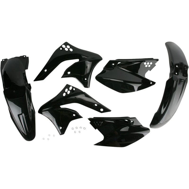 ACERBIS PLASTIC KIT- KX250F:06-08 Black Top - Driven Powersports