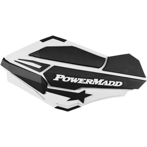 POWERMADD SENTINEL HANDGUARDS White/Black Front - Driven Powersports