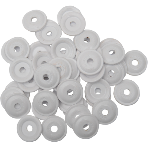 WOODY'S ROUND DIGGER ALUM SUPPORT PLATE 48PC White 3/4 Front - Driven Powersports