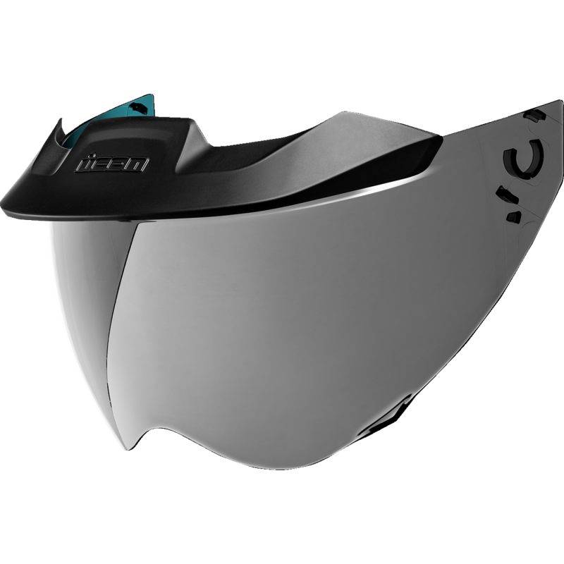 ICON SHIELD DOMAIN MOTO RST Silver Front - Driven Powersports