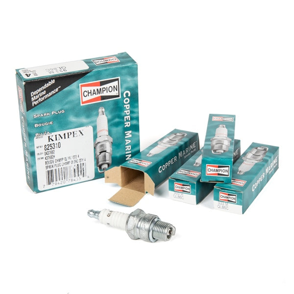 BRPEVINRUDE SPARK PLUG CHAMP QL86C QTY 4 (437682) - Driven Powersports