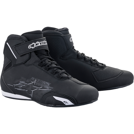 ALPINESTARS SHOE SEKTOR Black/White Front - Driven Powersports