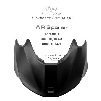 Arai XD-5 Spoiler Black Frost - Driven Powersports