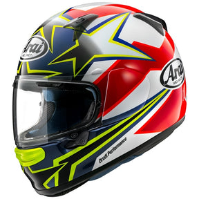 Arai Regent-X Full-Face Helmet Stars Stripes Yellow XL - Driven Powersports