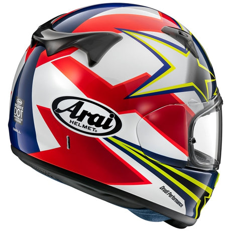 Arai Regent-X Full-Face Helmet Stars Stripes Yellow XL - Driven Powersports