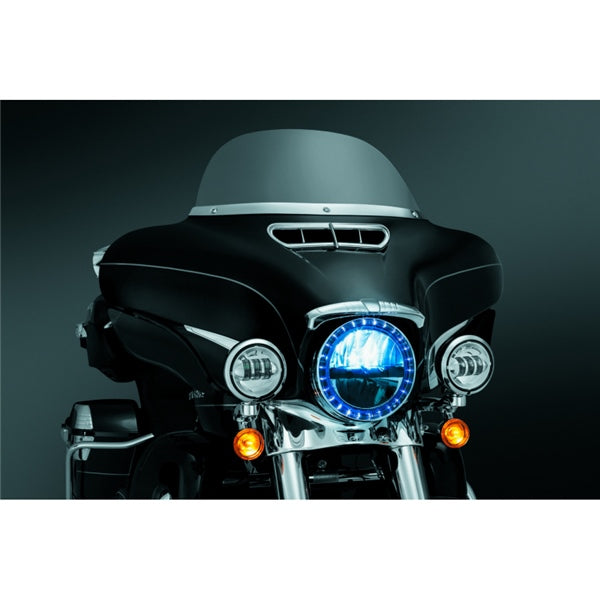 Kuryakyn Smooth Windshield Trim For Harley-Davidson Charcoal - Driven Powersports