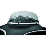 Kuryakyn Smooth Windshield Trim For Harley-Davidson Charcoal - Driven Powersports