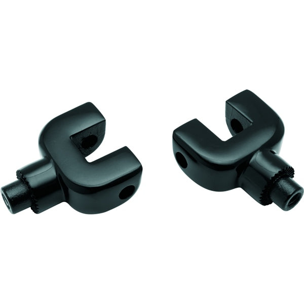 Kuryakyn Passenger Footpegs Adapter For Indian Black - Driven Powersports