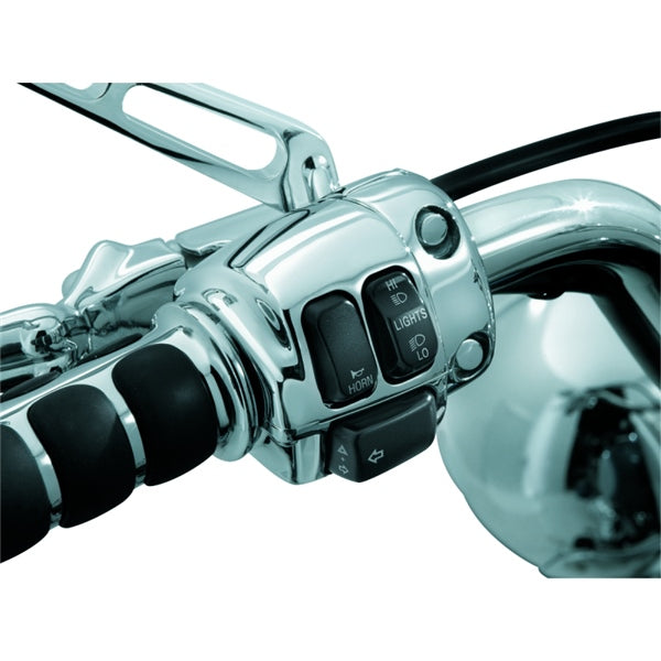 Kuryakyn Switch Housing - 7808/1747/1748 For Harley-Davidson Charcoal - Driven Powersports