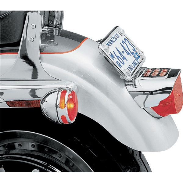 Kuryakyn Tail Lamp Visor with Slot For Harley-Davidson Charcoal - Driven Powersports