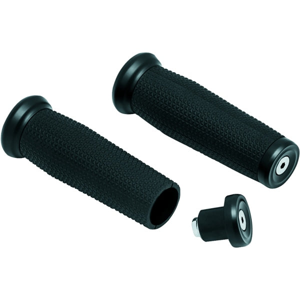 Kuryakyn Thresher Grip Metric For Harley-Davidson / Kawasaki & More Black - Driven Powersports