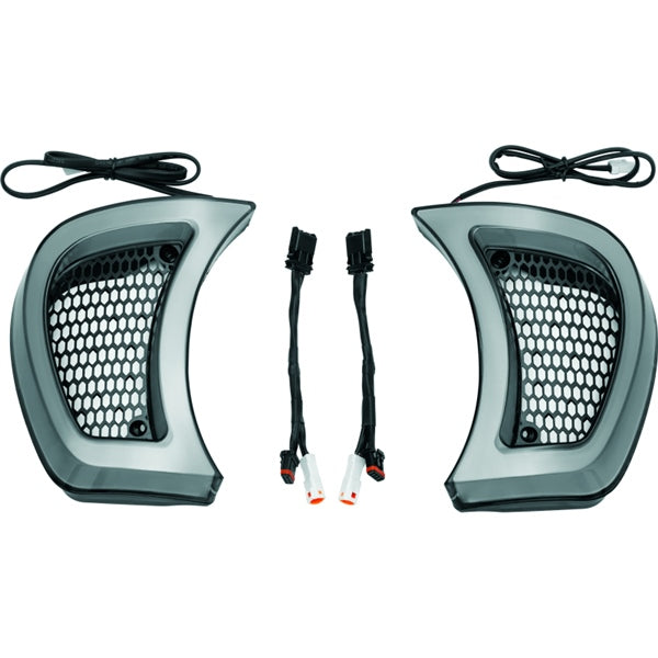 Kuryakyn Tracer Headlight Vent Accent Smoke - Driven Powersports