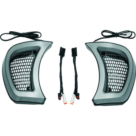 Kuryakyn Tracer Headlight Vent Accent Smoke - Driven Powersports