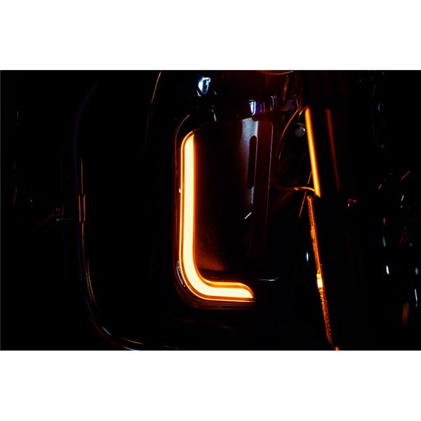 Kuryakyn Tracer LED Fairing Lower Accent For Harley-Davidson Charcoal - Driven Powersports