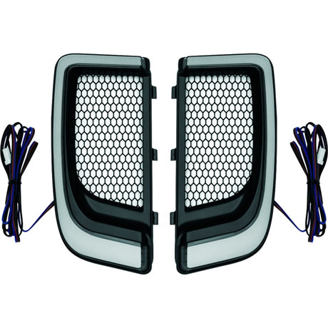Kuryakyn Tracer Lower Fairing Grill For Harley-Davidson Black - Driven Powersports