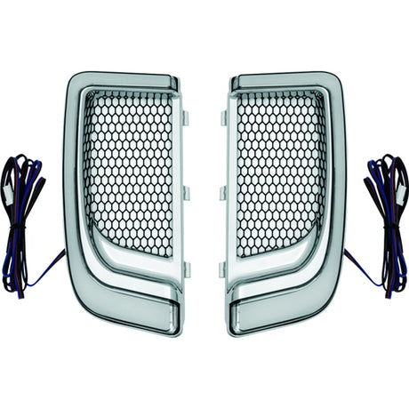 Kuryakyn Tracer Lower Fairing Grill For Harley-Davidson Charcoal - Driven Powersports