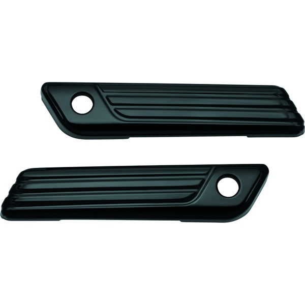 Kuryakyn Tri-Line Saddlebag Hinge Cover For Harley-Davidson Black - Driven Powersports