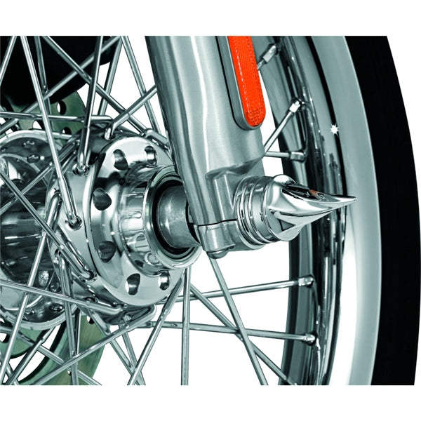 Kuryakyn Twisted Axle Cap For Harley-Davidson Charcoal - Driven Powersports