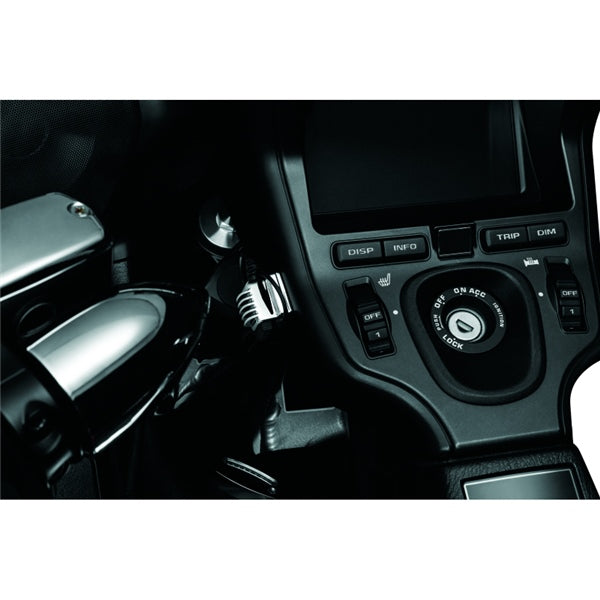 Kuryakyn USB Power Port Universal Charger Charcoal - Driven Powersports
