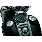 Kuryakyn Zombie Fuel and Battery Gauge Charcoal - Driven Powersports