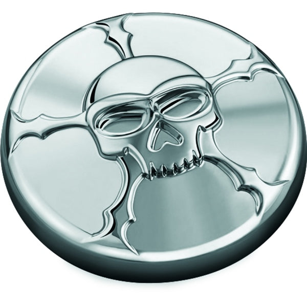 Kuryakyn Zombie Gas Cap Vented For Harley-Davidson Charcoal - Driven Powersports