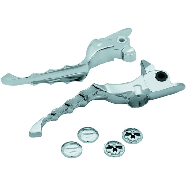 Kuryakyn Zombie Lever Set For Harley-Davidson Charcoal - Driven Powersports