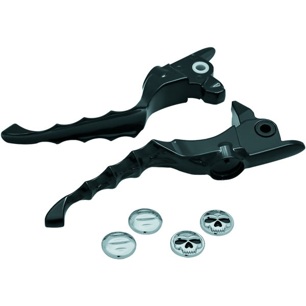 Kuryakyn Zombie Lever Set For Harley-Davidson Black - Driven Powersports
