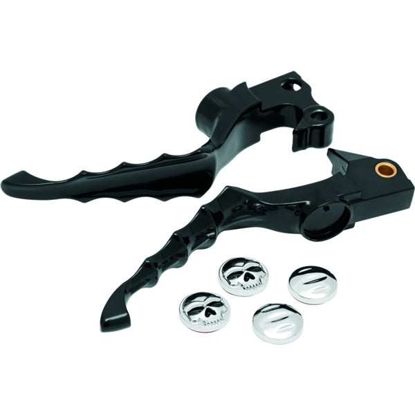 Kuryakyn Zombie Lever Set For Harley-Davidson Black - Driven Powersports