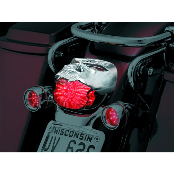 Kuryakyn Zombie Taillight Cover For Harley-Davidson Charcoal - Driven Powersports