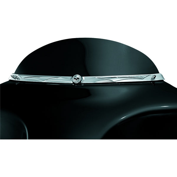 Kuryakyn Zombie Windshield Trim For Harley-Davidson Charcoal - Driven Powersports