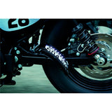 Kuryakyn Nova Curved Vertical Mount Side License Plate Holder Black - Driven Powersports