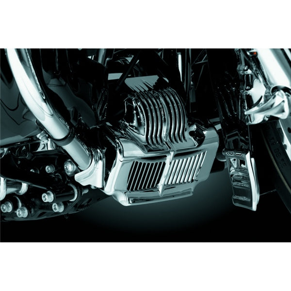 Kuryakyn Oil Cooler Cover For Harley-Davidson Charcoal - Driven Powersports