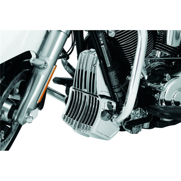 Kuryakyn Oil Cooler Cover For Harley-Davidson Charcoal - Driven Powersports