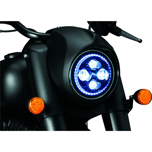 Kuryakyn OrbitHeadlight Adapter For Indian Black - Driven Powersports