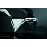 Kuryakyn Passenger Drink Holder with Basket Charcoal - Driven Powersports
