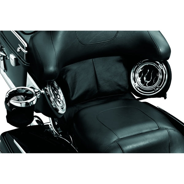 Kuryakyn Passenger Drink Holder with Basket Charcoal - Driven Powersports
