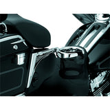 Kuryakyn Passenger Drink Holder with Basket Charcoal - Driven Powersports