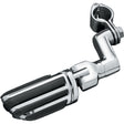 Kuryakyn Pilot Pegs with Offset Mount Charcoal - Driven Powersports