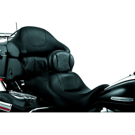 Kuryakyn Plug-In Driver Backrest For Harley-Davidson Charcoal - Driven Powersports