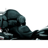 Kuryakyn Plug-In Driver Backrest For Harley-Davidson Charcoal - Driven Powersports