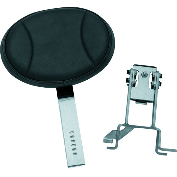 Kuryakyn Plug-In Driver Backrest For Harley-Davidson / Indian Black - Driven Powersports