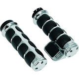 Kuryakyn Premium Iso Grip with Throttle Boss Dual Cable Charcoal - Driven Powersports