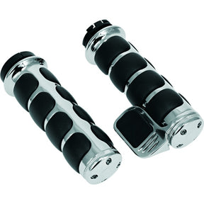 Kuryakyn Premium Iso Grip with Throttle Boss Dual Cable Charcoal - Driven Powersports