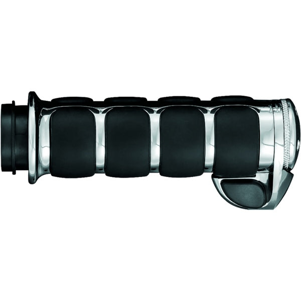 Kuryakyn Premium Iso Grip with Throttle Boss Dual Cable Charcoal - Driven Powersports