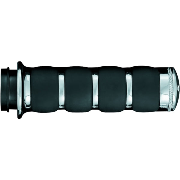 Kuryakyn Premium Iso Grip without Throttle Boss Dual Cable Charcoal - Driven Powersports