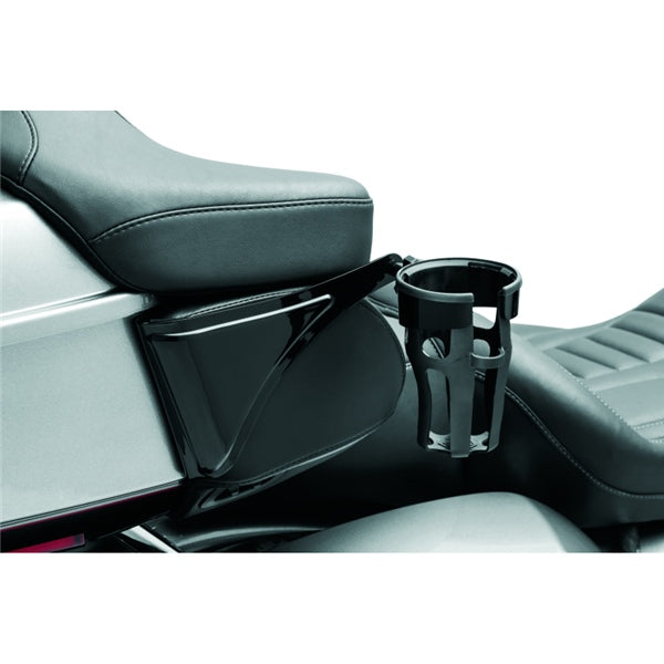 Kuryakyn Reflex Drink Holder For Harley-Davidson Black/Charcoal - Driven Powersports