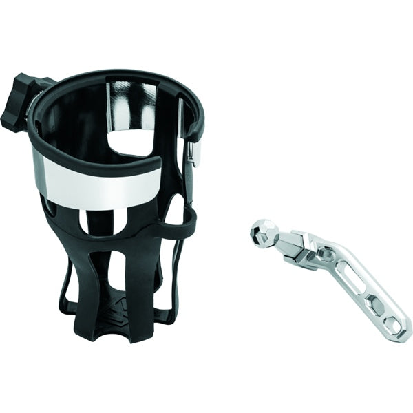 Kuryakyn Reflex Drink Holder Perch Mount Charcoal - Driven Powersports